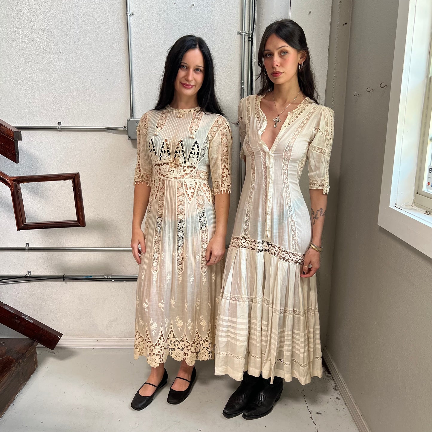Antique lace dress